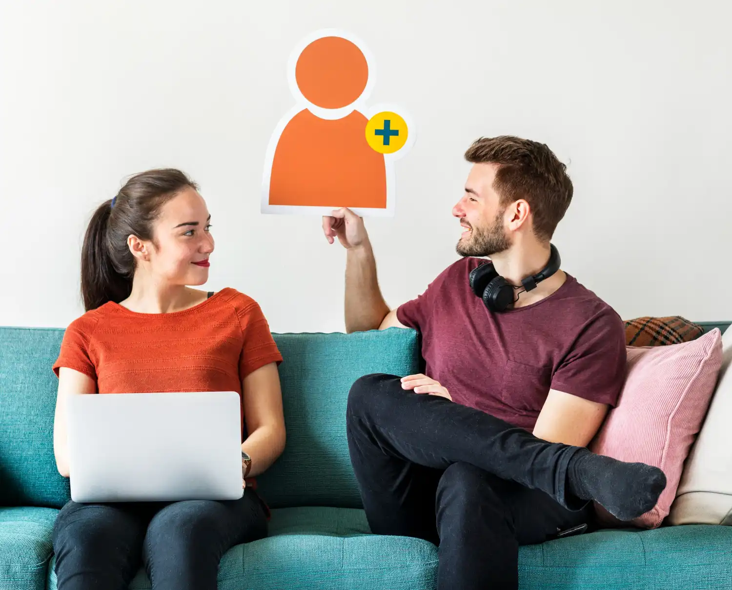 Folded neutral fabrics stacked neatly